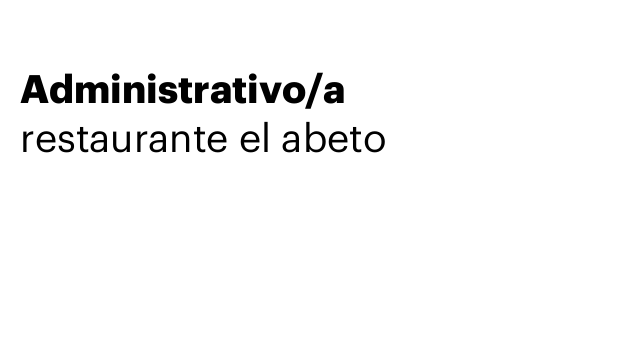 Administrativo/a