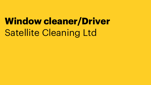 Window cleaner/Driver