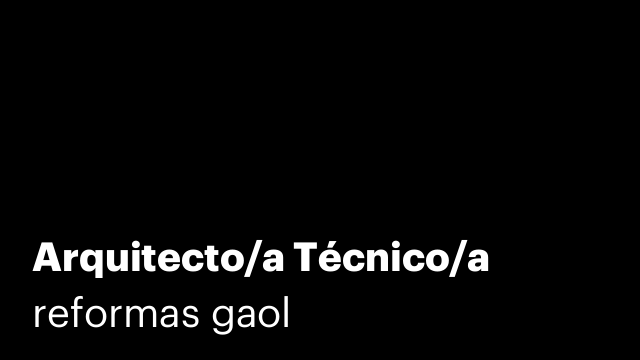 Arquitecto/a Técnico/a