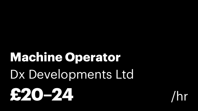 Machine Operator