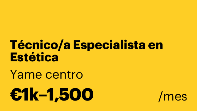 Técnico/a Especialista en Estética