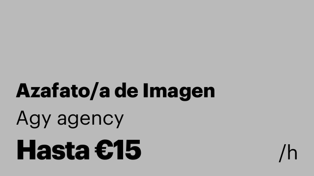 Azafato/a de Imagen