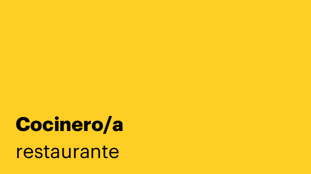 Cocinero/a