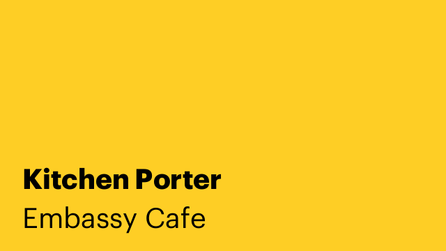 Kitchen Porter