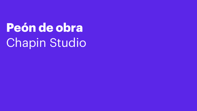 Peón de obra