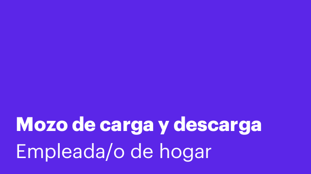 Mozo de carga y descarga