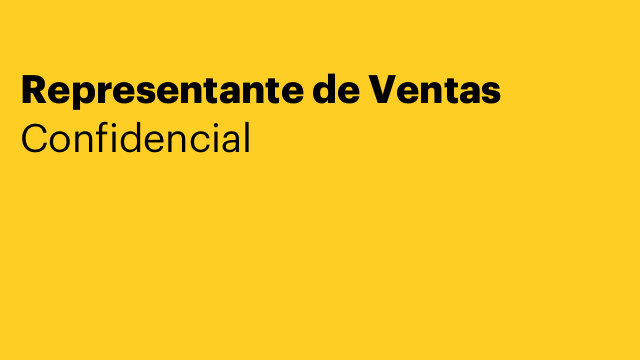 Representante de Ventas