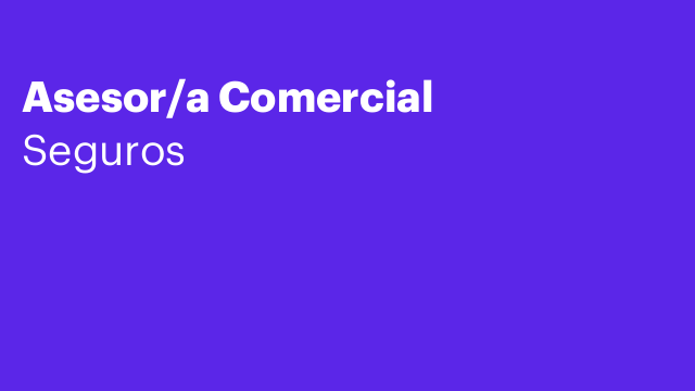 Asesor/a Comercial