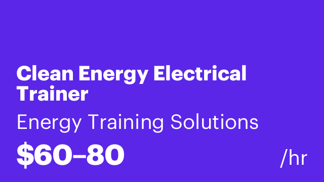 Clean Energy Electrical Trainer
