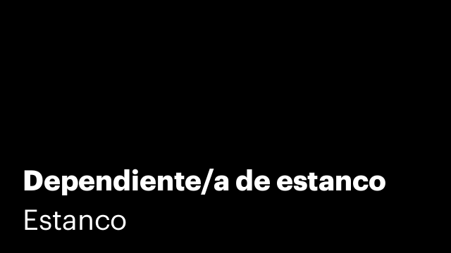Dependiente/a de estanco