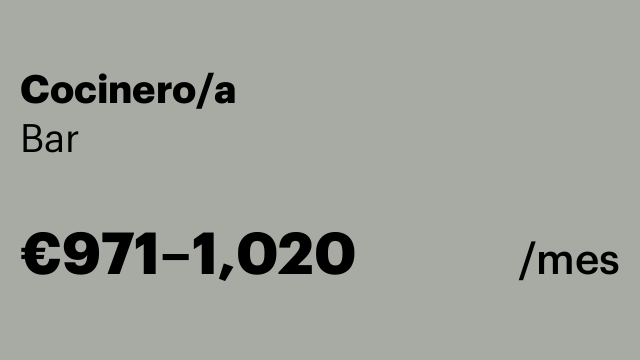 Cocinero/a