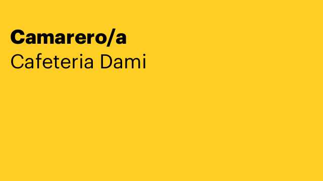 Camarero/a
