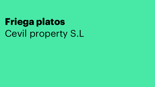 Friega platos