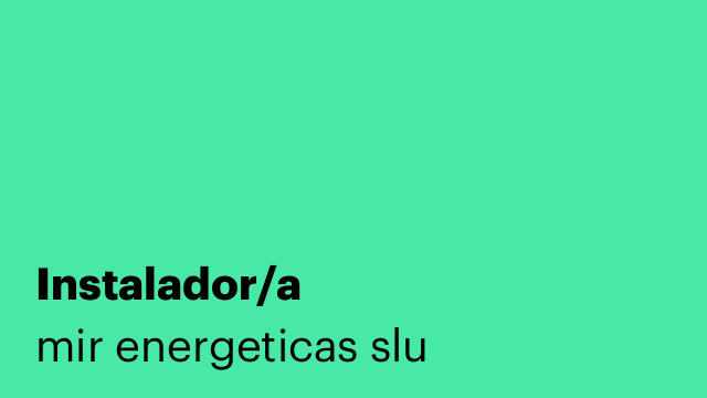 Instalador/a