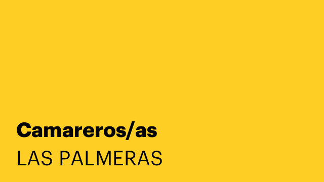 Camareros/as