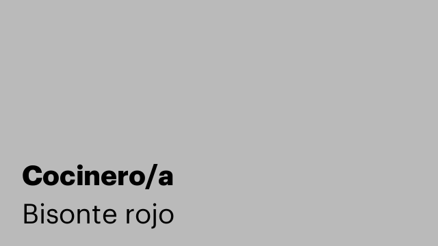 Cocinero/a