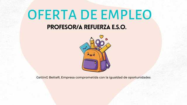 Profesor/a de Refuerzo