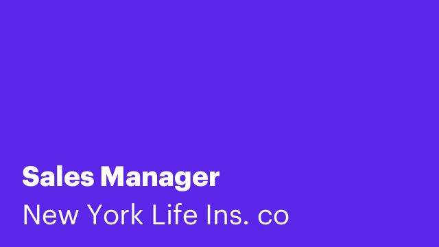 Sales Manager