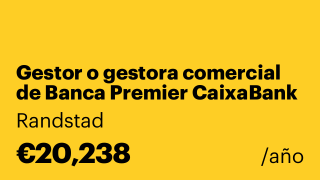 Gestor o gestora comercial de Banca Premier CaixaBank - Bilbao