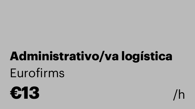 Administrativo/va logística