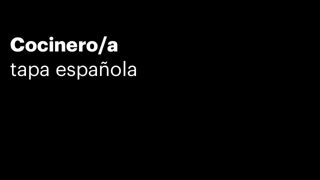 Cocinero/a