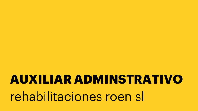 AUXILIAR ADMINSTRATIVO