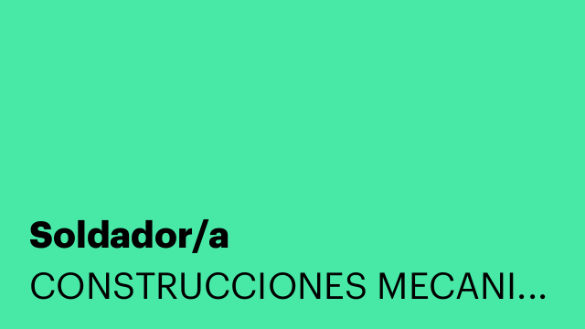 Soldador/a