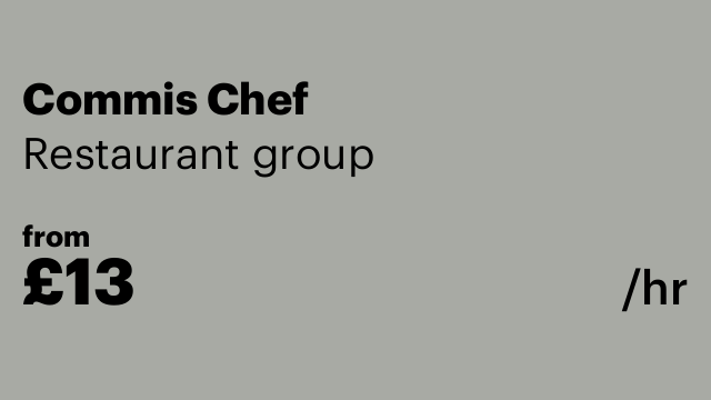 Commis Chef