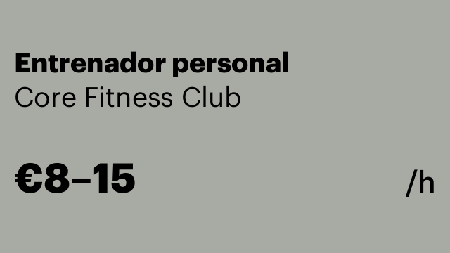 Entrenador personal