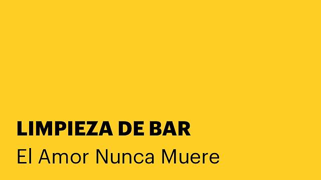LIMPIEZA DE BAR