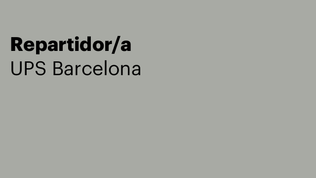 Repartidor/a