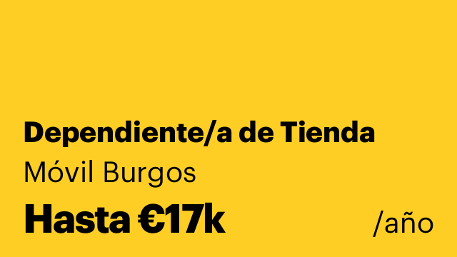 Dependiente/a de Tienda