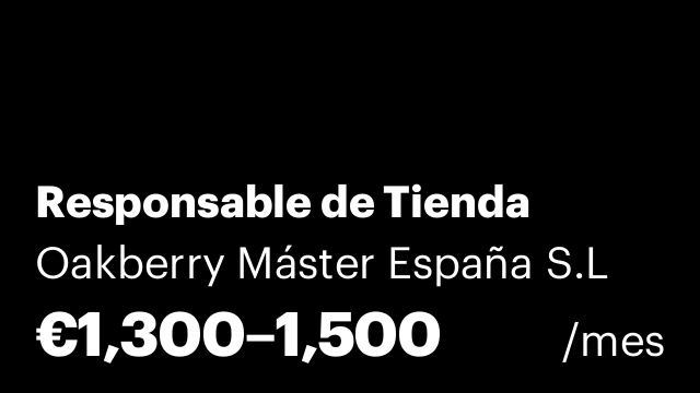 Responsable de Tienda