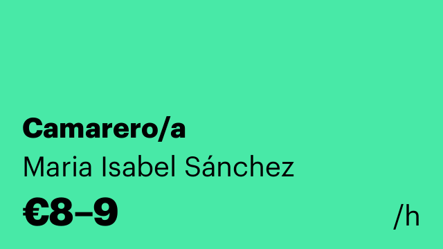 Camarero/a
