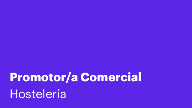Promotor/a Comercial