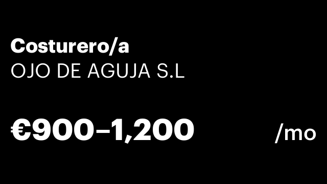 Costurero/a