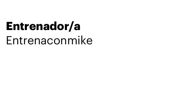 Entrenador/a