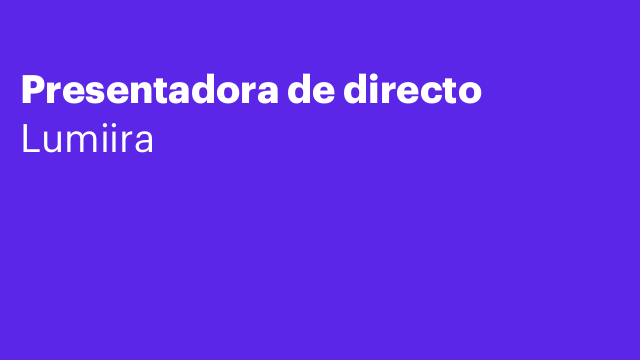 Presentadora de directo