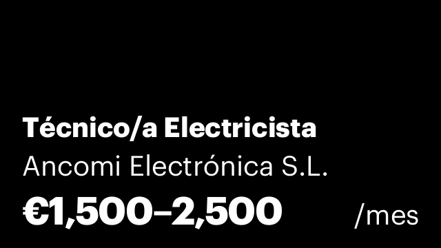 Técnico/a Electricista