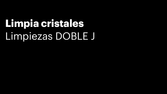 Limpia cristales