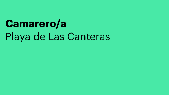 Camarero/a