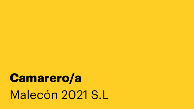 Camarero/a