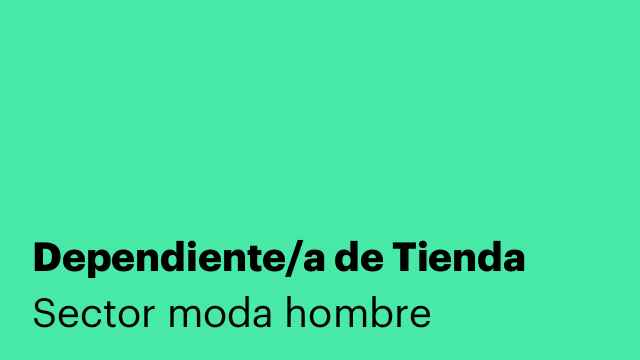 Dependiente/a de Tienda