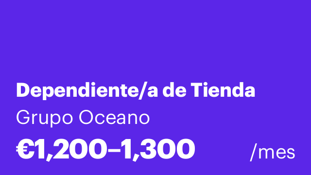 Dependiente/a de Tienda