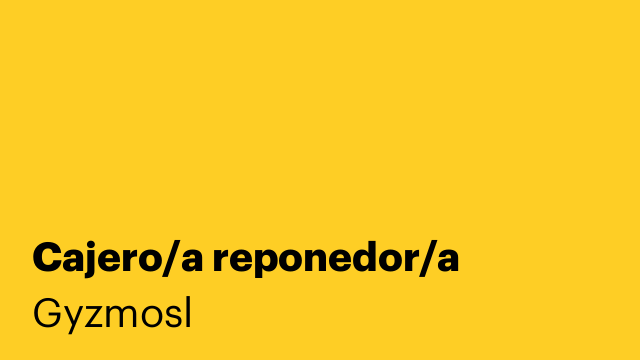 Cajero/a reponedor/a