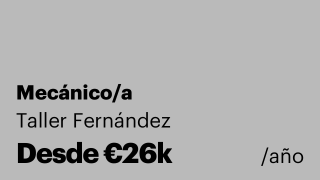 Mecánico/a