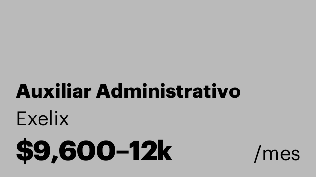 Auxiliar Administrativo