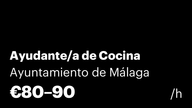 Ayudante/a de Cocina