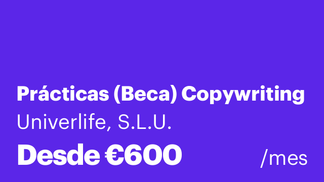 Prácticas (Beca) Copywriting