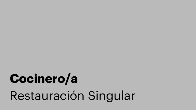 Cocinero/a